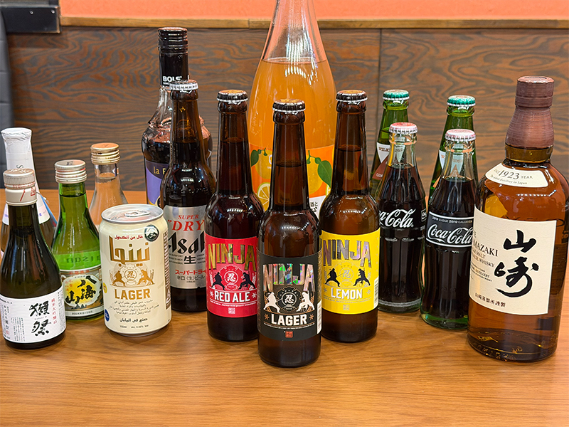 豊富なドリンク（飲み放題プランあり）